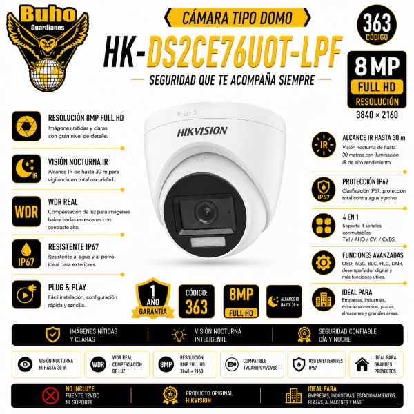 363-TURRET 8MP 4K EXTERIOIR IR 30M 2.8MM (2)