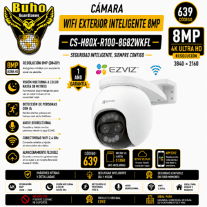 639 - CAM IP PT DUAL 4K + 2MP EXT LENTE 4MM