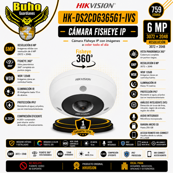 759-CAMARA OJO DE PEZ IP 6MP C/HEAT MAP. LENTE 1.27MM EXTERIOR (2)