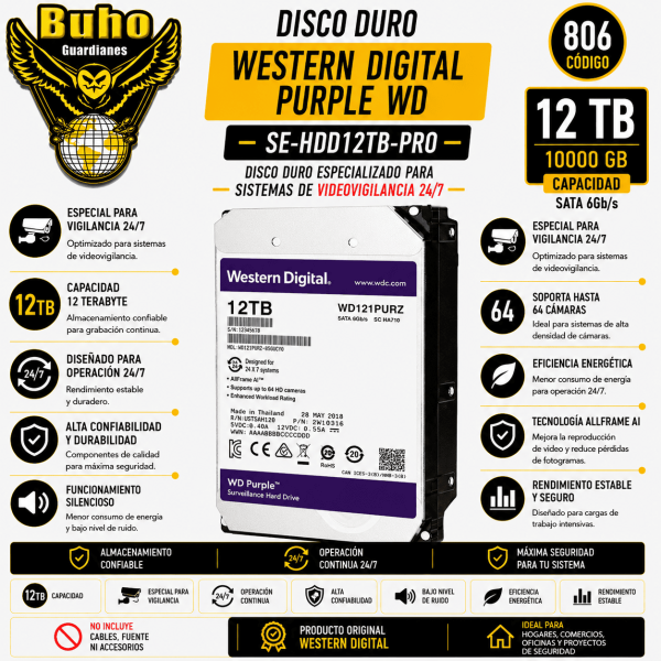806-DISCO DURO PURPLE PRO WD 12 TERAS