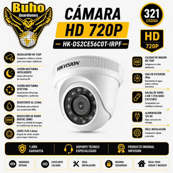 321-TURRET 720P IR20M 2.8MM