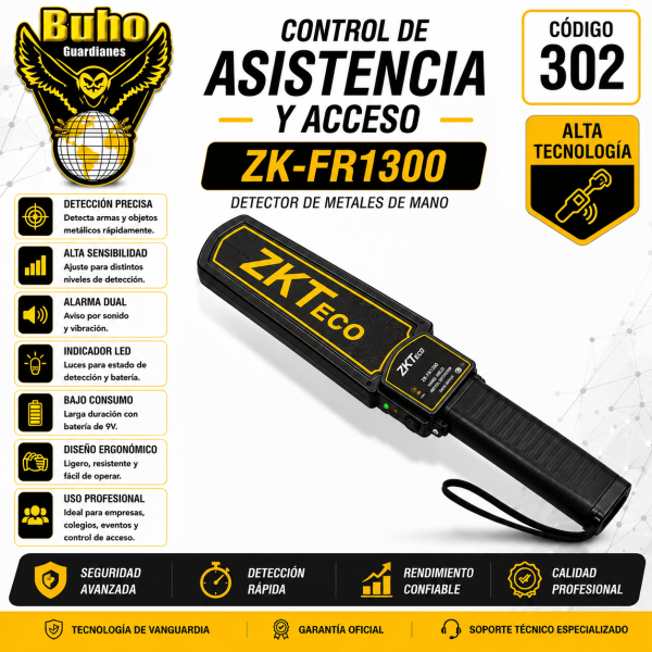 302-DETECTOR DE METALES DE MANO - 1/2 SENSIBILIDAD
