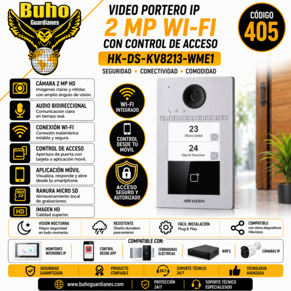 405 - CAMARA VIDEO PORTERO 4 BOTONES