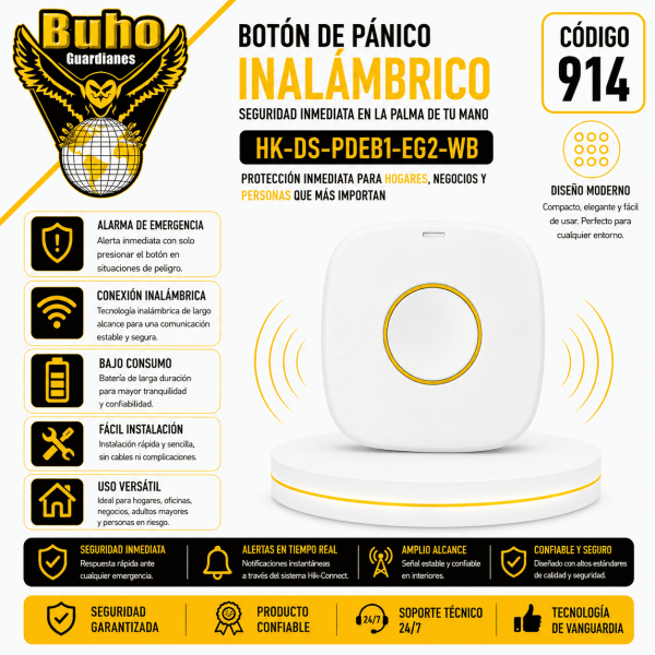 914-AX PRO / AX HOME PULSADOR DE EMERGENCIA INALAMBRICO