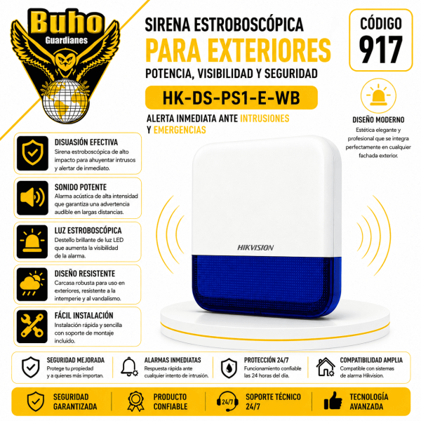 917-AX PRO / AX HOME SIRENA INALAMBRICA EXTERIOR