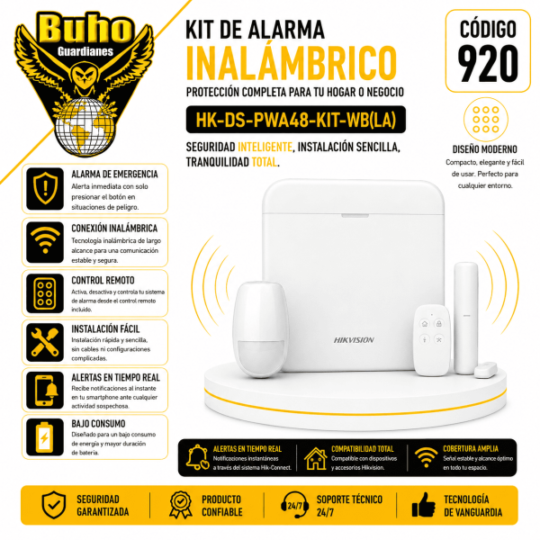 920-AX PRO KIT ALARMA 3G/4G 48 ZONAS. INCLUYE PANEL, PIR, MAGN Y PULSADOR