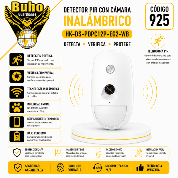 925-AX PRO PIR INALAMBRICO CON CAMARA