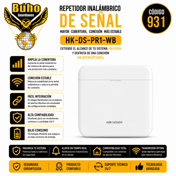 931 - AX PRO REPETIDOR INALAMBRICO DE 2 VIAS