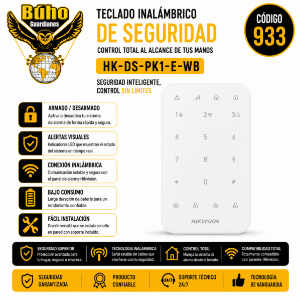 933 - AX PRO TECLADO LED INALAMBRICO