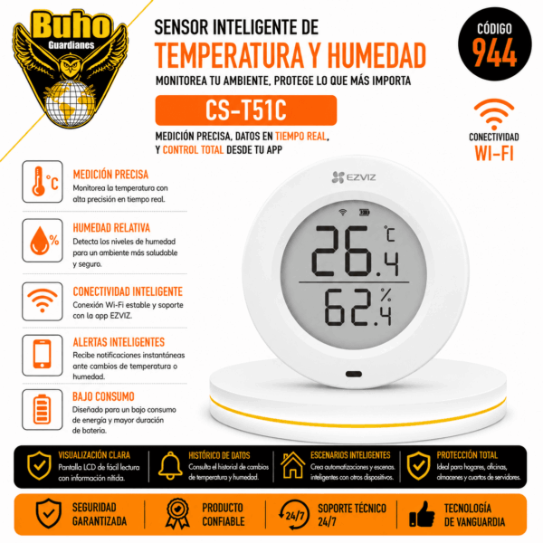 944 - SENSOR DE TEMPERATURA Y HUMEDAD INALAMBRICO