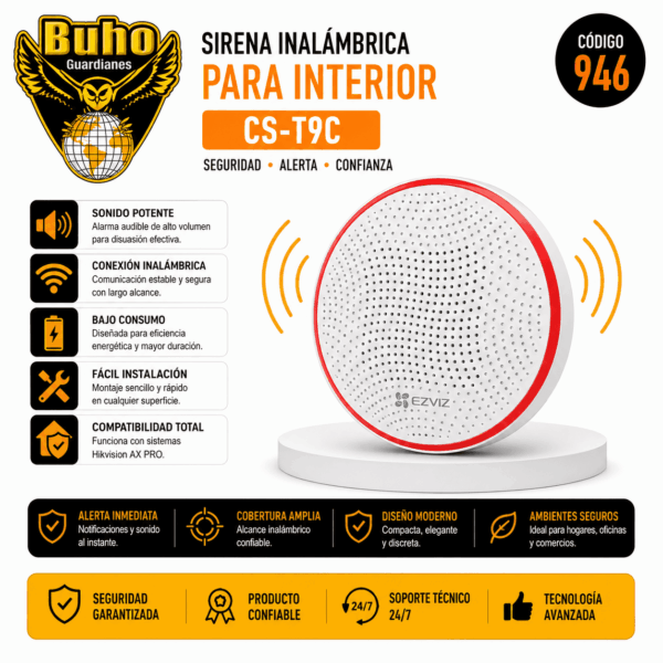 946 - SIRENA INALAMBRICA 105DB
