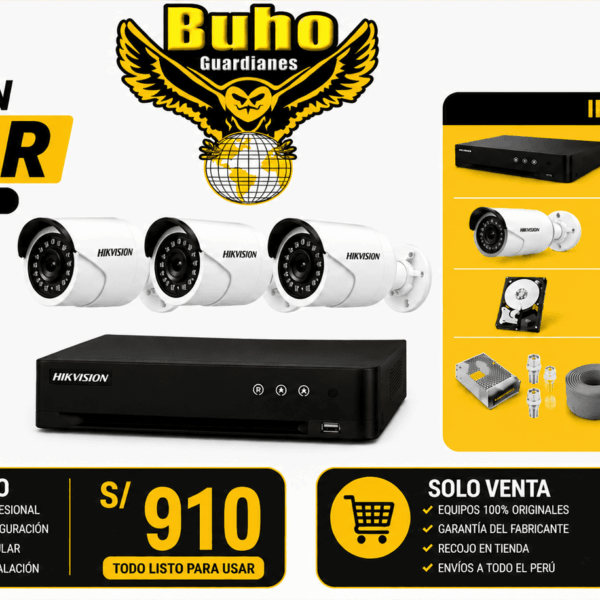 kit de 3 camaras