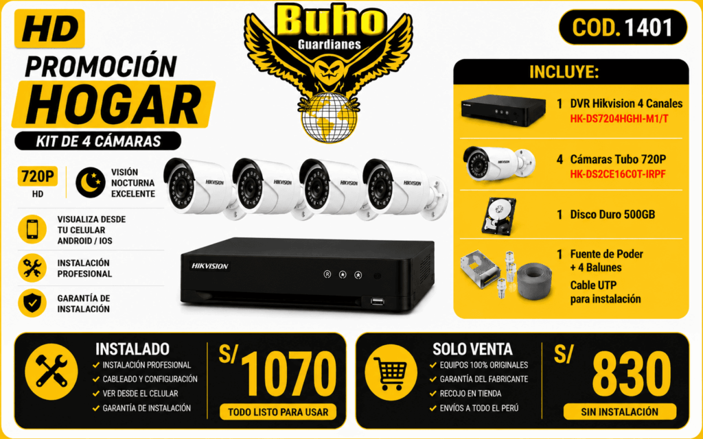 kit de 4 camaras