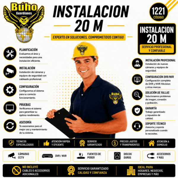 1221 - instalacion 20M