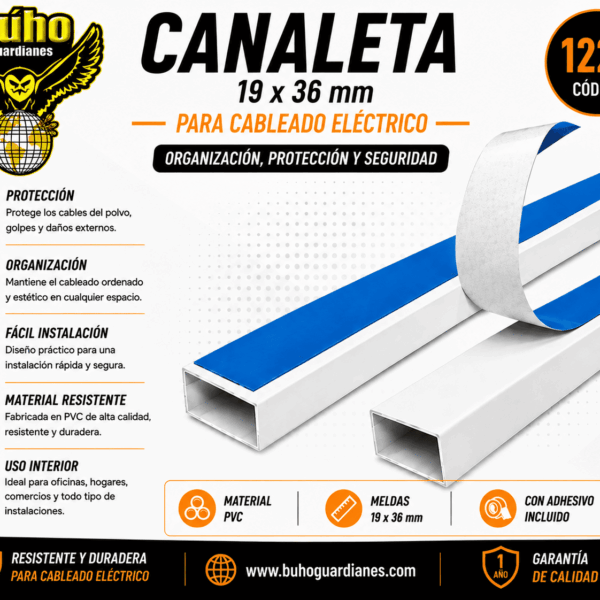 1229 - CANALETA 19 X 36